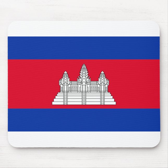 Alfombrilla De Ratón Bandera de Camboya (Frente)