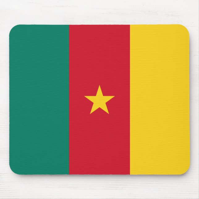 Alfombrilla De Ratón Bandera de Camerún Patriótico (Frente)