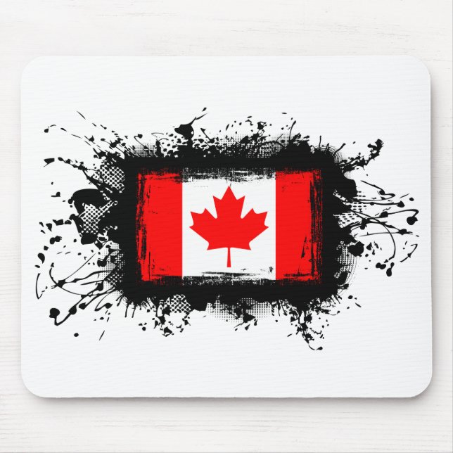 Alfombrilla De Ratón Bandera de Canadá (Frente)