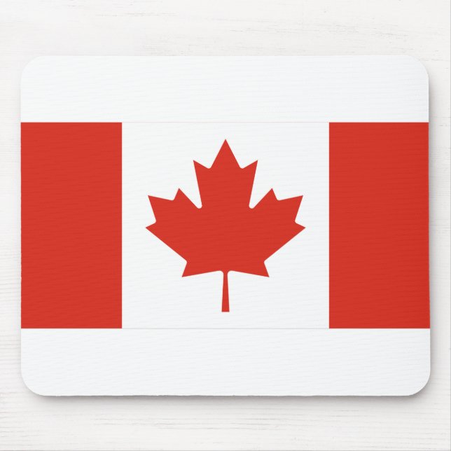 Alfombrilla De Ratón bandera de canadá (Frente)