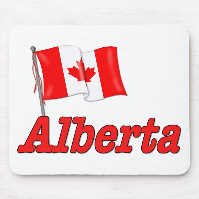 Alfombrilla De Ratón Bandera de Canadá - Alberta (Frente)