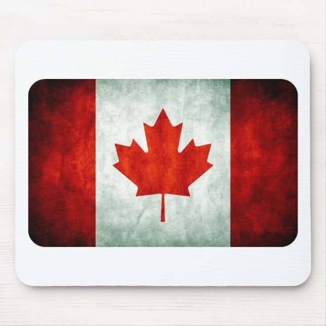 Alfombrilla De Ratón Bandera de Canadá con problemas (Frente)