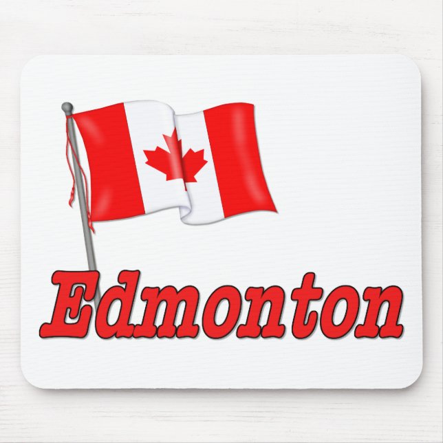 Alfombrilla De Ratón Bandera de Canadá - Edmonton (Frente)