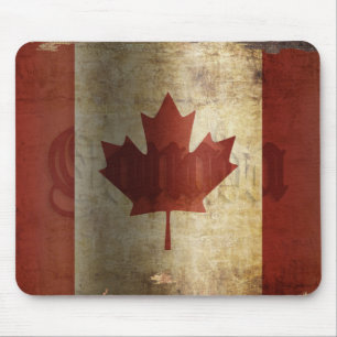 Alfombrilla De Ratón Bandera de Canadá / Grunge...