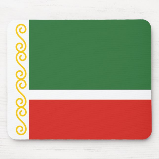Alfombrilla De Ratón Bandera de Chechenia (Frente)