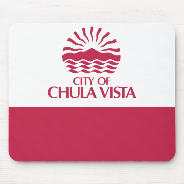 Alfombrilla De Ratón Bandera de Chula Vista, California (Frente)