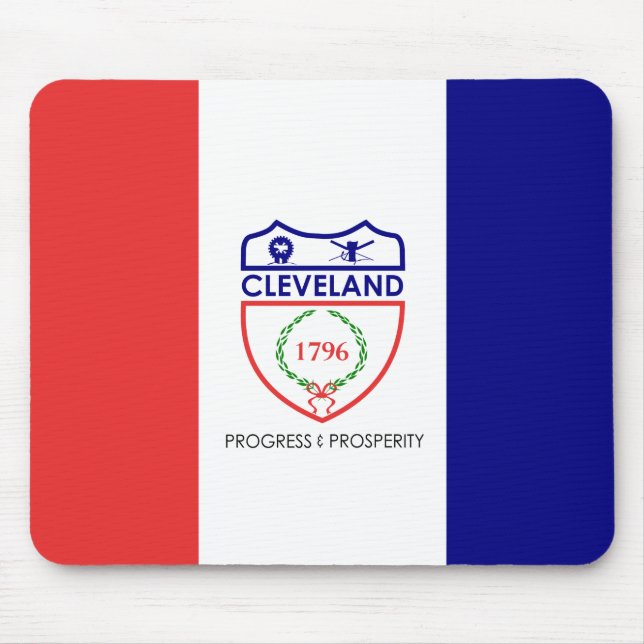 Alfombrilla De Ratón Bandera de Cleveland, almohadilla del ratón Ohio (Frente)
