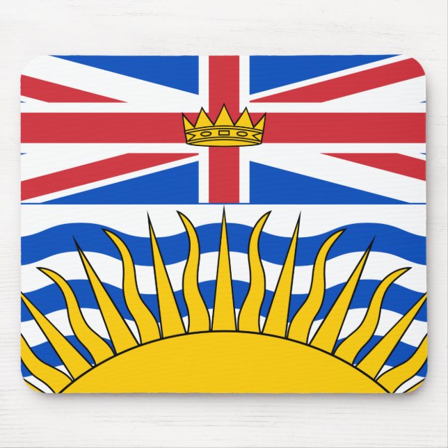 Alfombrilla De Ratón Bandera de Columbia Británica (Frente)