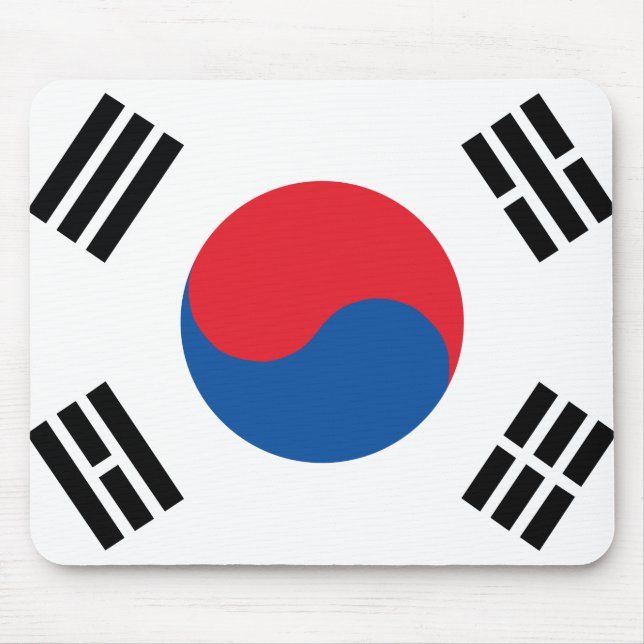 Alfombrilla De Ratón Bandera de Corea del Sur (Frente)