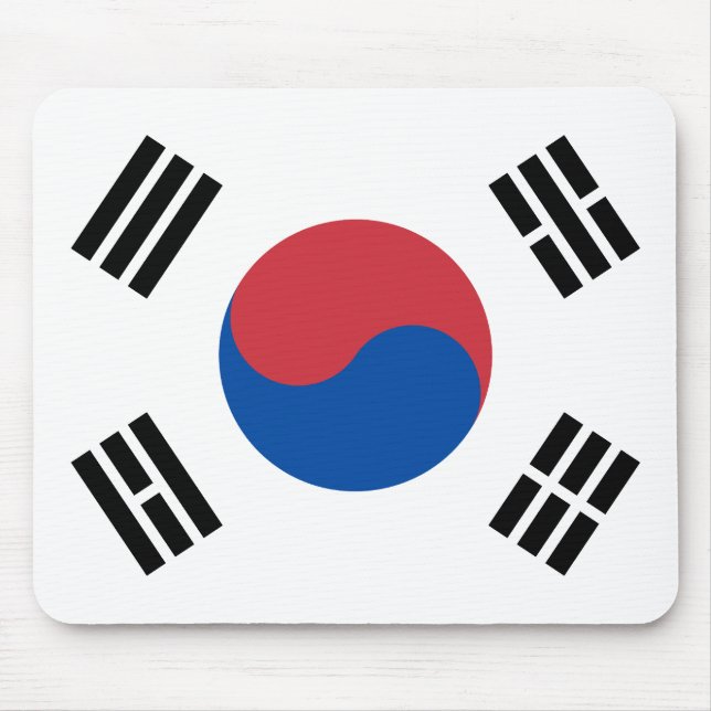 Alfombrilla De Ratón Bandera de Corea del Sur (Frente)