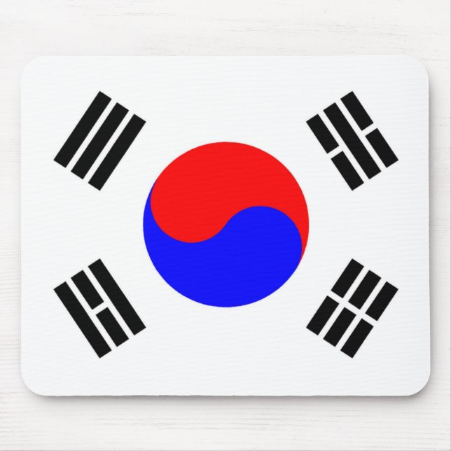 Alfombrilla De Ratón Bandera de Corea del Sur (Frente)