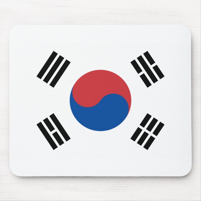 Alfombrilla De Ratón Bandera de Corea del Sur (Frente)