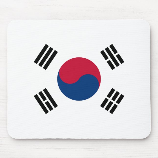 Alfombrilla De Ratón Bandera de Corea del Sur (Frente)