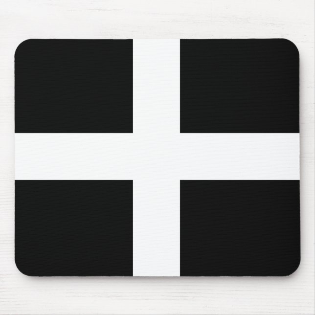 Alfombrilla De Ratón Bandera de Cornualles (Frente)