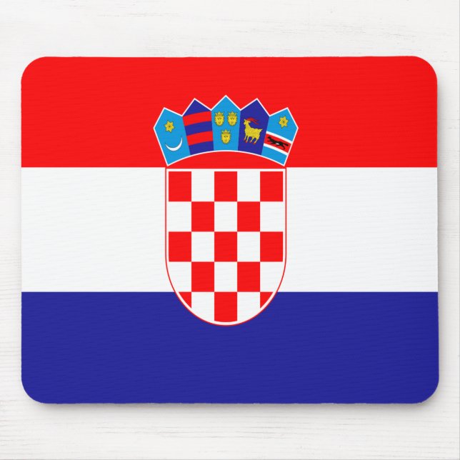 Alfombrilla De Ratón Bandera de Croacia (Frente)