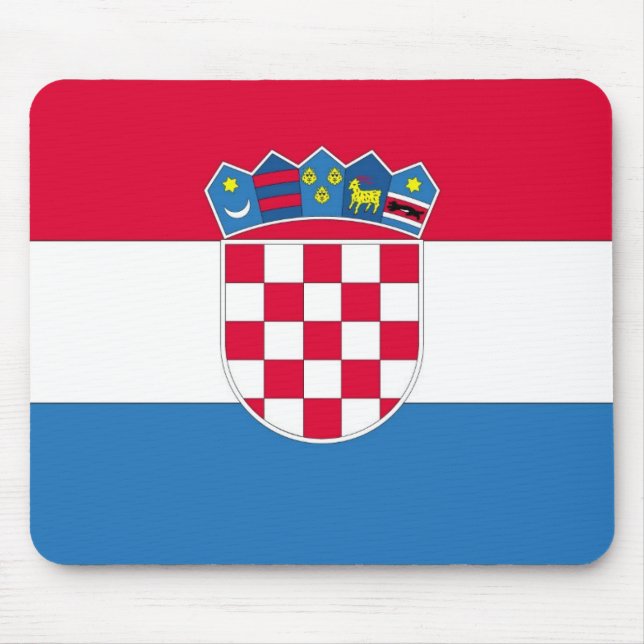 Alfombrilla De Ratón Bandera de Croacia (Frente)