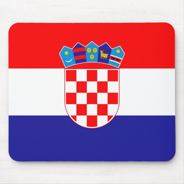 Alfombrilla De Ratón Bandera de Croacia (Frente)