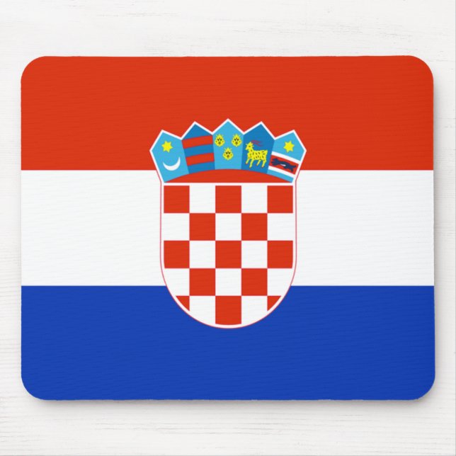 Alfombrilla De Ratón Bandera de Croacia (Frente)