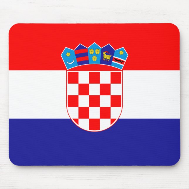Alfombrilla De Ratón Bandera de Croacia (croata) (Frente)