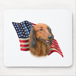 Alfombrilla De Ratón Bandera de Dachshund