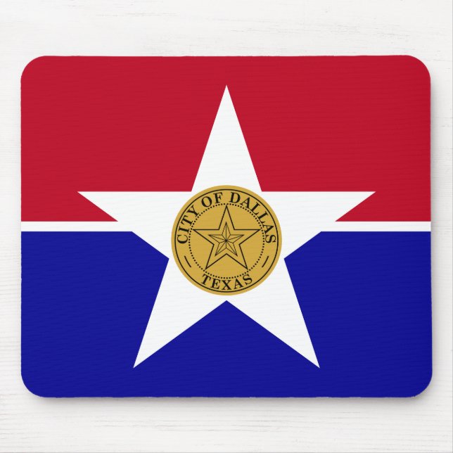 Alfombrilla De Ratón Bandera de Dallas (Texas) (Frente)