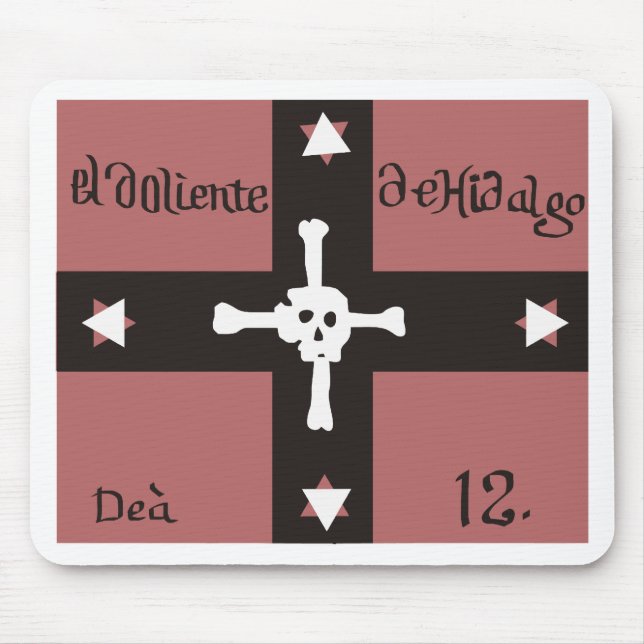 Alfombrilla De Ratón Bandera de Doliente De Hidalgo (Frente)