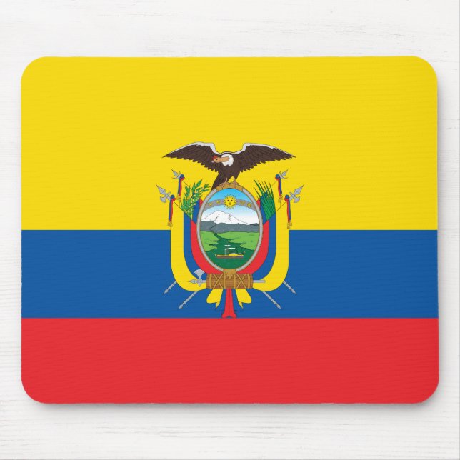 Alfombrilla De Ratón Bandera de Ecuador (ecuatoriano) (Frente)