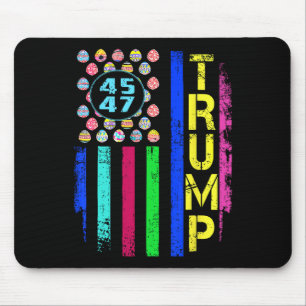 Alfombrilla De Ratón Bandera De Ee. Uu. Con Huevos Divertidos Trump 45