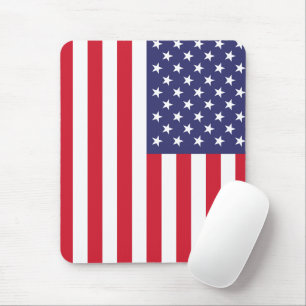 Alfombrilla De Ratón Bandera de EE. UU. Patriótico Americano Rojo Blanc