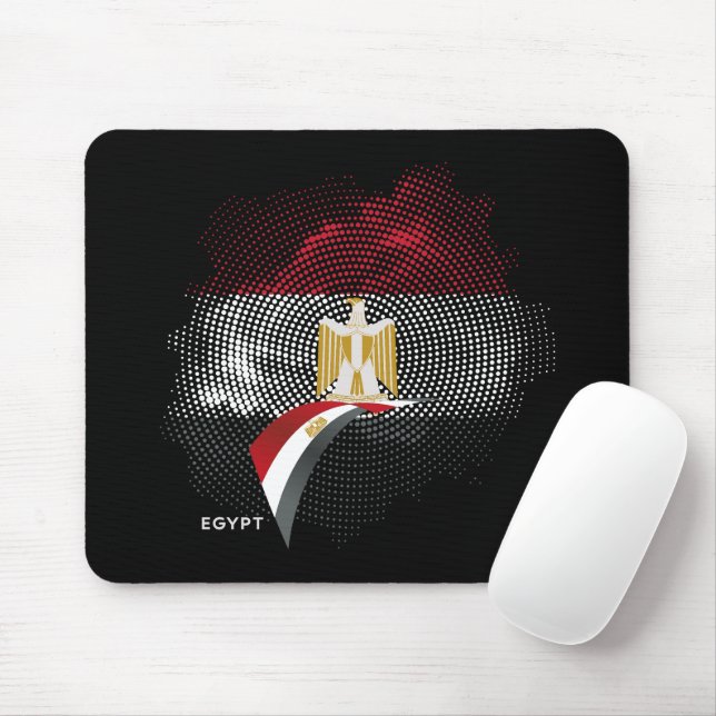 Alfombrilla De Ratón bandera de Egipto (Con ratón)