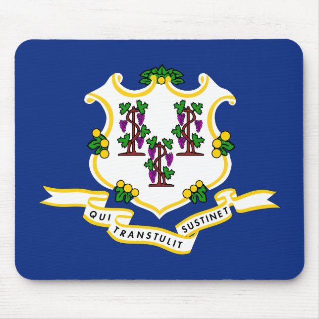 Alfombrilla De Ratón Bandera de estado de Connecticut (Frente)
