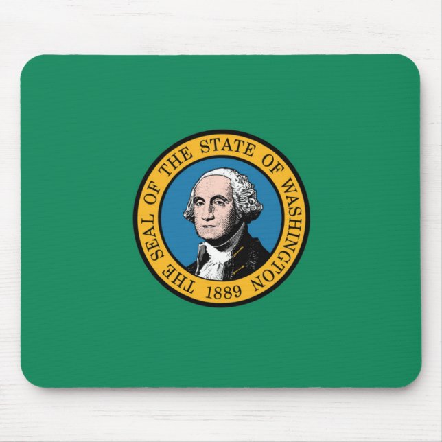 Alfombrilla De Ratón Bandera de Estado de Washington, Estados Unidos (Frente)