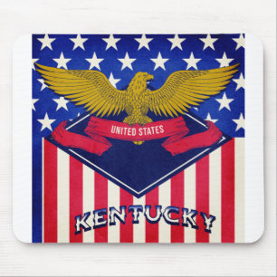Alfombrilla De Ratón Bandera de Estados Unidos de Kentucky