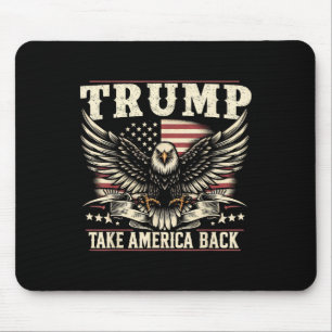 Alfombrilla De Ratón Bandera De Estados Unidos De Trump 2024 Recupera E