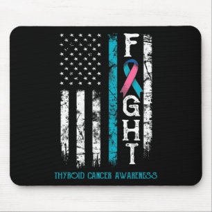 Alfombrilla De Ratón Bandera de Estados Unidos, guerrero del cáncer