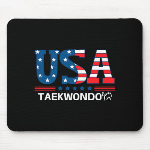 Alfombrilla De Ratón Bandera de Estados Unidos Taekwondo Usa Equipo Dep