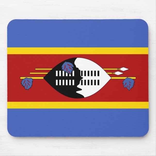 Alfombrilla De Ratón Bandera de Eswatini (Frente)