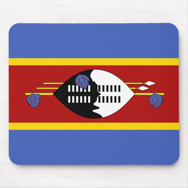 Alfombrilla De Ratón Bandera de Eswatini (Swazilandia) (Frente)