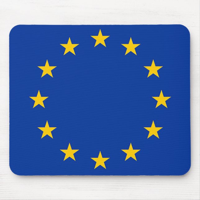 Alfombrilla De Ratón Bandera de Europa, bandera europea (Frente)