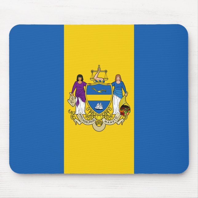 Alfombrilla De Ratón Bandera de Filadelfia, almohadilla del ratón de Pe (Frente)