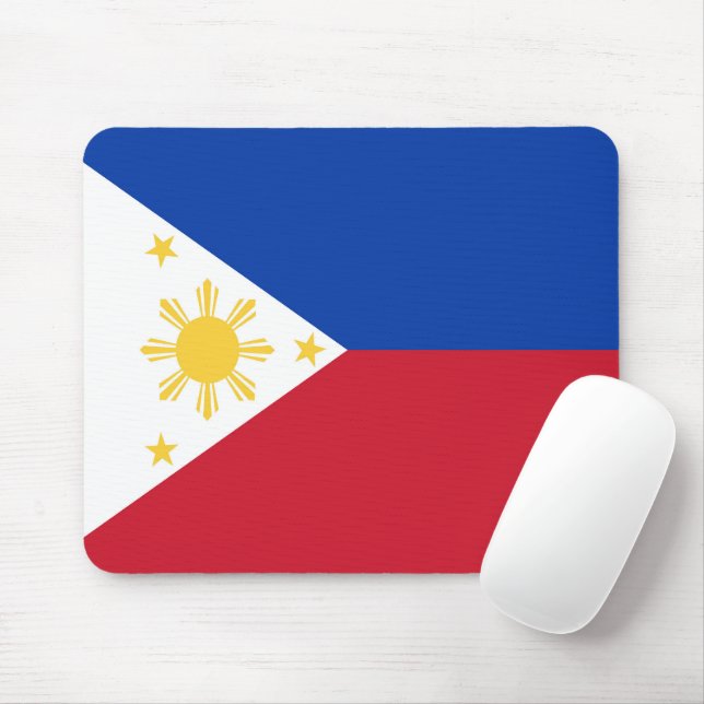 Alfombrilla De Ratón Bandera de Filipinas (Con ratón)