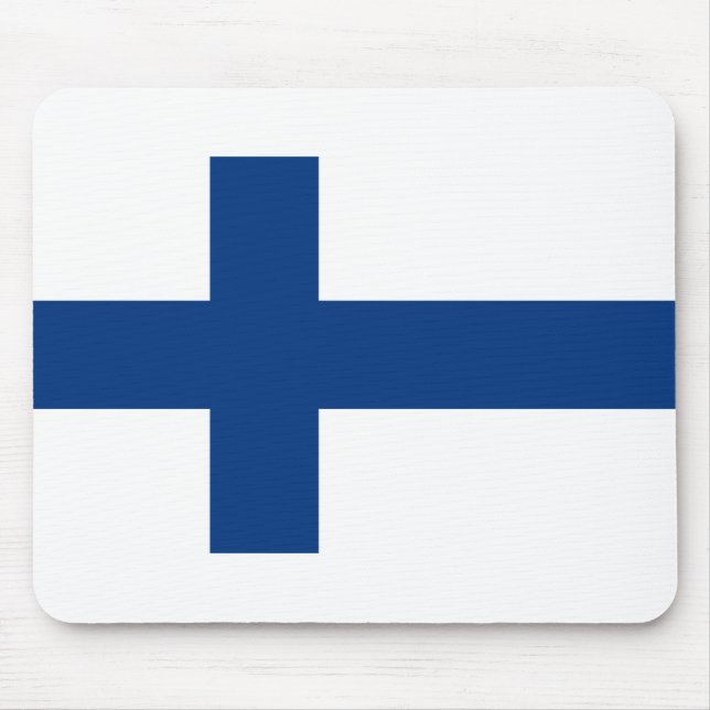 Alfombrilla De Ratón Bandera de Finlandia (Frente)