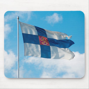 Alfombrilla De Ratón Bandera de Finlandia