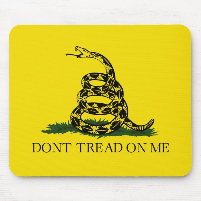 Alfombrilla De Ratón Bandera de Gadsden (no me toques) (serpiente estad (Frente)
