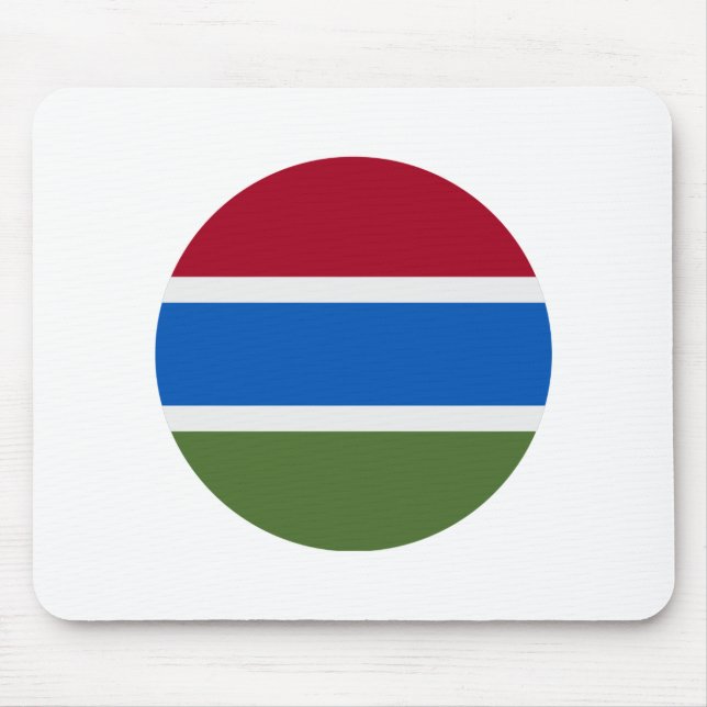Alfombrilla De Ratón Bandera de Gambia (Frente)