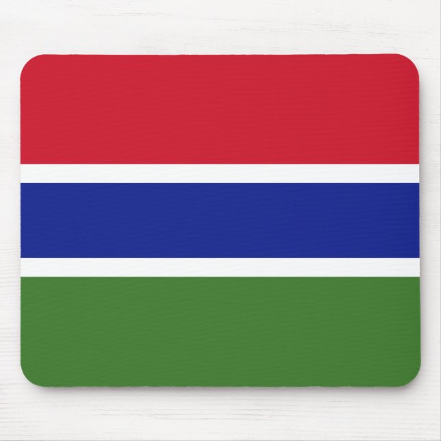 Alfombrilla De Ratón Bandera de Gambia Patriótica (Frente)