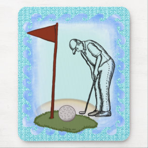 Alfombrilla De Ratón Bandera de golf