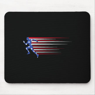 Alfombrilla De Ratón Bandera de gorila Americana Gafas divertidas Patri