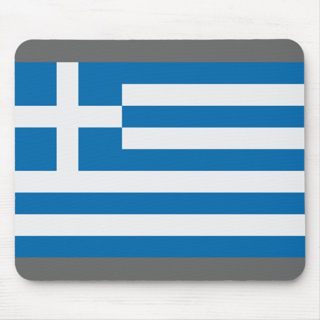 Alfombrilla De Ratón Bandera de Grecia (Frente)
