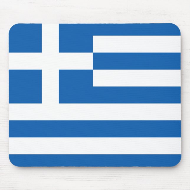 Alfombrilla De Ratón Bandera de Grecia (Frente)